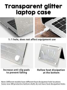 1 Piece, Rabbit Garden Pattern | Shiny Transparent Acrylic Ultra-Thin Laptop Case | Compatible With Air13 2025/Pro16 M3 M2 | Integrates Fingerprint Resistance, Shock Resistance, And Heat Dissipation | Essential Protective Case For Office And Study