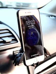 Stylish Bat Shaped Gravity Car Phone Holder, Creative Car Air Vent Phone Mount, Unique Phone Stand, Auto Accessories, Gift For Men, Compatible With IPhone & Android, Birthday Gift, Summer Breathable Phone Holder, Gift For Family And Friends - Black - View 2