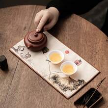 Toalla deé rectangular creativa estilo chino Guochao, engrosada y absorbente, accesorios para la ceremonia delé Kung Fu - loto - Ver 4