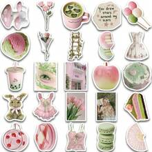 50pcs Early Summer Dream Pastel Ins Style Stickers, Suitable For Decorating Tablet Cases, Notebooks, Cups, Waterproof Stickers - Multicolor - View 4