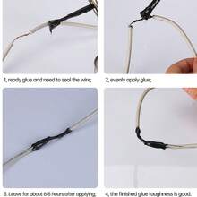 液态绝缘胶带防水密封剂，耐高温绝缘涂层，用于电线维修，4.22盎司+1.69盎司/套 - 均碼 - 查看 7