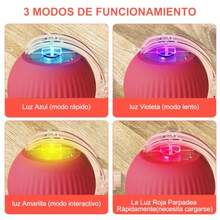 Pelota para Perro 2PCS Recargable Pelotas para Perro Pelota Interactiva para Perro Pelota Perro Pelota Interactiva para Gato Bola Interactiva para Perros con 3 Modos de Luz - como en la foto - Ver 4