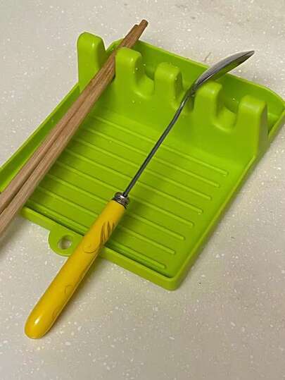 1pc Multi-Functional Silicone Pot Lid, Spoon And Spatula Holder