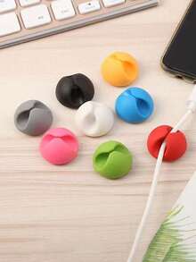 1pc/10pcs Desktop Cable Organizer Clips For Data/Earphone/Charging Cables, Bedside Cable Management, 50 Pages/Book, 4 Books/Set, Funny Notebook - Multicolor - View 6