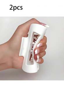 2pcs Soft Silicone Hair Claw, Silicone Grip Clips Won't Scratch Head, Anti-Fall For Driving, Protect Occiput, Available In 4 Colors - Multicolor - View 15