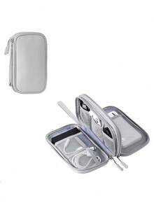 Digital Accessories Storage Box, Phone Charger, Cable Organizer Bag, Zipper Storage Box, Wallet-Style USB Charger, Earphone Storage Box, Dust-Proof, Cables, USB Drives, Earphone Storage Bag, Business Travel, College Student, Office, School Supplies, Back To School - Multicolor - View 17