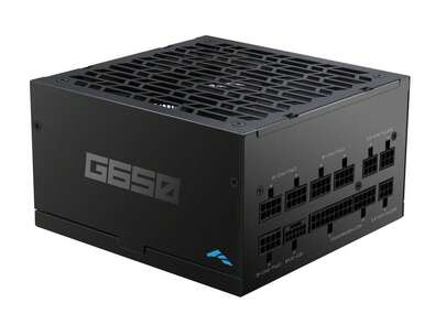 SAMA G650W ATX 3.1 Power Supply, 80+ Gold Efficiency, PCIE 5.1 Ready, Full Modular, 650W Power Supply, Japanese Capacitors, FDB Fan, Black Version