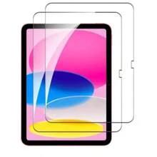 2片装 iPad 钢化玻璃屏幕保护膜 - 高清、高透光、防刮、防摔、全屏覆盖、强效防指纹、触控灵敏，兼容 iPad（Air 4、5、6）/（7、8、9、10 代）/iPad 11 1A16（2025） - 無色 - 查看 34