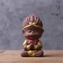 Estatua encantadora de Wukong, figurita deé, adorno hecho a mano, decoración de mascota deé de arcilla púrpura, decoración de mesa deé boutique, artesanías - B1--6x12cm - Ver 13