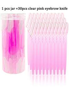 30/12/6/3/1 Set Black Eyebrow Razor Kit, Eyebrow Trimmer And Razor, Callus Remover And Body Hair Removal Tool, Face And Eyebrow Razor Set With Long Handle Blades And Precision Guard, Women Grooming Tools, Suitable For Daily Use Or Travel, Makeup, Affordable Price, Room Decor, Vanity, Travel, Bedroom, Makeup Accessories, Eyebrow Razor, Affordable Price, Christmas Gift, Cosmetics, Makeup Tools, Cheap Goods, Gift, Women Gift, Christmas Gift - 粉色 - 查看 13