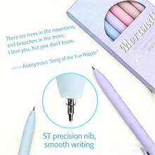 7pcs/Set Erasable Gel Pens, High Value Student Writing & Marking Pens, Quick-Drying Signature Pens