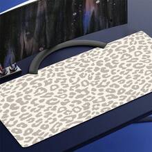 1pc Extra-Large Gaming Mouse Pad And Keyboard Mat,Minimalist Leopard Print Design Office Small-Sized Desk Protector, Suitable For Laptops And Study - Non-Slip Base, Multiple Sizes Available XL XXL, Ideal For Home/Office Work,Gaming Room, Dorm - Multicolor - View 5