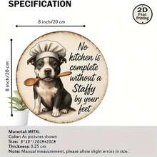 1-Pack Don't Mess With Texas Round Metal Sign, Vintage Iron Wall Art Decor 8-Inch For Home, Room, Restaurant, Bar, Cafe, Garage - 金屬噴漆 - 查看 3