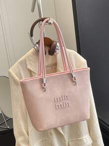 Dedoo 高品质女士大容量2026新款小众设计斜挎包女士便携式水桶包单肩包手提包 - 粉色 - 查看 6