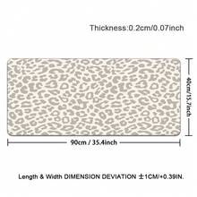 1pc Extra-Large Gaming Mouse Pad And Keyboard Mat,Minimalist Leopard Print Design Office Small-Sized Desk Protector, Suitable For Laptops And Study - Non-Slip Base, Multiple Sizes Available XL XXL, Ideal For Home/Office Work,Gaming Room, Dorm - Multicolor - View 13
