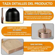 CYPNCalentador de Velas Calentador de Velas Ajustable en Altura Calentador de Velas con Temporizador decoración del hogar con 2 Bombillas NegroFashion - 219686593 - Ver 5