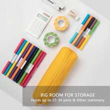 Studen Oxford Cloth Color Pencil Case Bag Storage Cosmetic Bag For Schoolsss - 草綠色 - 查看 6