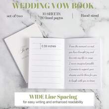 Wedding Vow Book2 Set Wedding Vow Books To My Usband We Vow Books Wit Ribbon And Envelopes Wax Seals A6 Bride And Groom Notebook  Bridal Sower Engaged Couple Gt Wedding   Green - SageGreen - View 3
