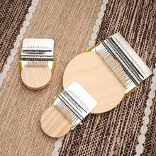 1件迷你织布机工具，缝纫收纳工具，手工木制迷你编织机，DIY宠物服装刺绣编织机，小型编织用品，修补刺绣机，缝纫配件，精致工艺品，多用途，适用于围巾、毛衣、刺绣、钩编、钩编套装、成人工艺品、手工活动、DIY手工活动、家庭娱乐、服装制作配件、祖母礼物、手工礼物、情人节礼物、开斋节礼物、宰牲节礼物