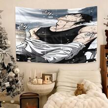Wind Breaker Jay Jo Peach Skin Tapestry, A Beautiful Fabric Wall Decoration, Can Be Used As A Sofa Throw Or Table Decoration. Ideal For Soft Furnishings In Homestays, Creating A Camping Atmosphere, And As A Decorative Accent In Living Room Entryways - 彩色 - 查看 2