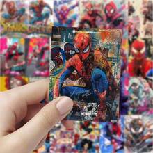 63pcs Hand-Painted Superhero Pattern Waterproof Stickers, Suitable For Skateboard, Laptop, Motorcycle, Toys, Holiday Gifts, Party Decorations - Multicolor - View 8