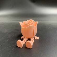 1pc 2026 Popular 3D Printed Valentine's Day Rose Figurine, Sitting Rose Flower Miniature, Perfect Gift For Women, Mother's Day, Birthday, Interesting Gift - Valentine's Day Gift - Multicolor - View 7