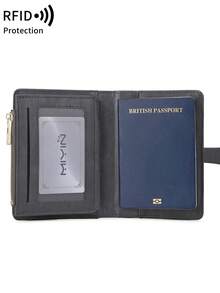 MIYIN 1 chiếc ví đựng hộ chiếu du lịch họa tiết máy bay sáng tạo, có khóa kéo, chống RFID, kiểu dáng tối giản, màu trơn, thích hợp cho công tác, du lịch công sở, ví đựng hộ chiếu nhẹ, di động, đa chức năng, hộp đựng thẻ, bảo vệ hộ chiếu, ví đựng hộ chiếu unisex, túi du lịch, túi hành lý, túi xách tay, túi qua đêm, dung tích lớn, bền, thích hợp cho du lịch biển, kỳ nghỉ, đồ dùng cần thiết cho nam và nữ, đồ dùng du lịch nghỉ lễ, những vật dụng không thể thiếu khi đi du lịch. - Xám - Xem 8