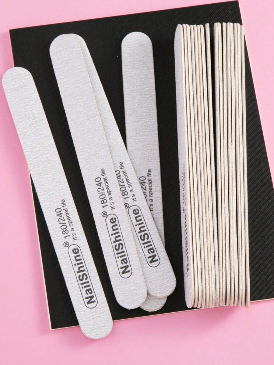 10/6/2Pcs Nail Files - 180/240 Grit Nail Art Buffering Files Double Sided Fingernail Files Professional Emery Boards Nail Care Files Manicure Pedicure Tools For Acrylic Artificial - Multicolor - View 1