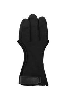 1只三指护指射箭手套，适用于反曲弓和复合弓，左右手通用，加厚指尖，方便携带，射箭练习必备配件，馈赠亲友的实用礼物