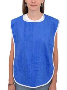 可调节成人围兜，柔软舒适，适合老年人用餐后恢复，保持衣物清洁，经久耐用，可机洗，男女老少皆宜，居家护理、养老院适用，餐服防护罩，老年人护理必备家居用品 - 彩色 - 查看 11