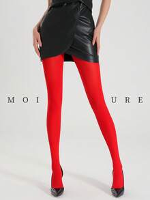 MOIRÉALLURE 1雙經典緊身褲，適合日常通勤、夜店及各種造型需求 - 紅色 - 查看 5