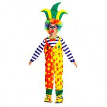 嘉年华儿童小丑马戏团角色扮演服装 儿童男孩女孩婴儿生日派对圣诞节装扮舞台表演 - 彩色 - 查看 8