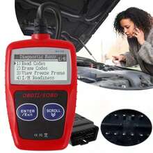 OBD2 Scan Tool With I/M Readiness - Advanced Engine Diagnostic Scanner, USB Powered, Compatible With All 1996 And Newer Vehicles - Check Engine Light Codes, Read And Clear Codes, View Freeze Frame Data, CAN Diagnostic Tool, Red - Red - View 1