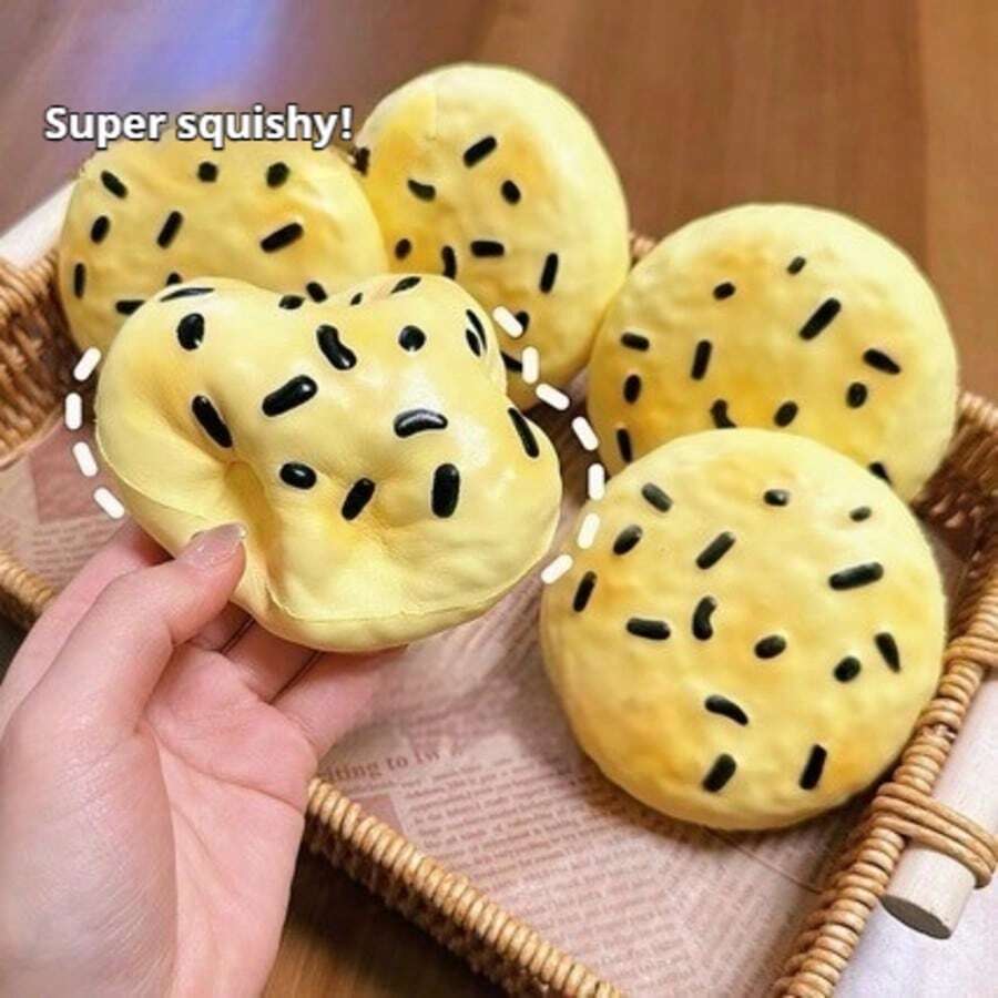 新款超粘海苔挞慢回弹减压挤压玩具，缓解压力，舒缓情绪，礼品，节日礼物，生日礼物，完美礼物 - 彩色 - 查看 1
