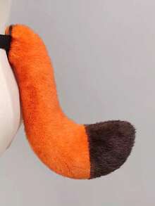 1件套尼克狐狸耳朵头箍和尾巴套装，表演道具，节日动物头饰，狐狸主题化装舞会 - 彩色 - 查看 15