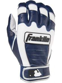 Sports  CFX - Guantes de bateo de béisbol - Perla/Azul marino - Ver 2