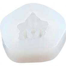 Molde de Silicone 3D para Vela de Orquídea, Adequado para Fazer Buquês de Velas e Velas, Resistente a Altas Temperaturas, Flexível e Fácil de Limpar, Presente de Natal Ideal, Versátil para Decorações de Velas Aromáticas DIY - Branco - Visão 13