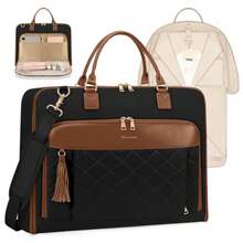 CYPNRAINSMORE Portatrajes de Viaje Porta Trajes para Mujer Plegable Porta Traje para Viaje Convertible Bolsa de Traje Bolso de Viaje para Traje para Colgar Vestir Abrigos para Negocios NegroFashion - 227311368 - View 2