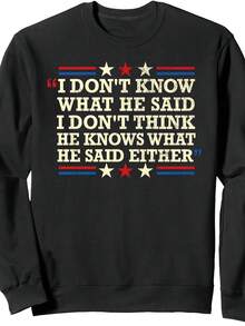 At The End Of That Sentence Patriotic Design Uni Crewneck Sweatshirt - 款式14 - 查看 1
