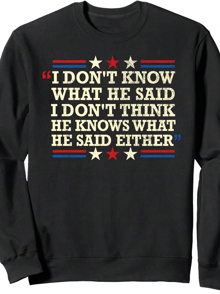 At The End Of That Sentence Patriotic Design Uni Crewneck Sweatshirt - 款式14 - 查看 1
