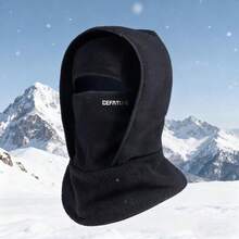 1pcs  Winter Outdoor Warm Headset With Neck Gaiter, Dual Layer Design, Windproof, Perfect For Cycling, Sports, Skiing, And Outdoor Activities - Multicolor - View 2