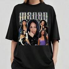 Limited Manon Katseye T-Shirt, Manon Kpop Shirt, Manon Bannerman T-Shirt, Gift For Woman And Man Unisex T-Shirt - 黑色 - 查看 1
