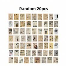 Giấy nền in hình thư viết tay cổ điển, giấy văn phòng phẩm hoạt hình dễ thương và sáng tạo, phù hợp cho việc tự làm sổ lưu niệm, nhật ký Bullet Journal, sổ tay, đồ thủ công, đồ dùng học tập, kỳ nghỉ đông, Lễ Tạ ơn, Giáng sinh, Ngày Quốc khánh Ả Rập Xê Út, sinh nhật, lễ hội, năm mới, Ngày Valentine, quà tặng cho bạn trai/bạn gái, người lớn. - Nhiều màu - Xem 8