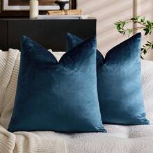 1pc Solid Color Cushion Cover Without Filler, Modern Chemical Fiber Pillow Cover For Bedroom