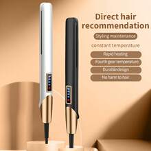 OBOVAY 专业陶瓷直发器，插电加热，快速温度调节，家用及沙龙适用，护发礼品，情人节礼物 - 彩色 - 查看 6