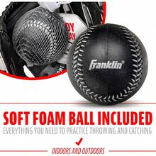 Juego de guante y pelota Teedom para jóvenes RTP deportivos - 9.5" para niños y niñas Te-Smitt - Negro/Blanco - Ver 5