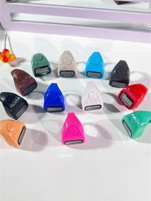 现货指环式电子计数器，马卡龙色，高清数字显示，一键重置，适用于朝觐祈祷/诵经/泰拉威祈祷，适合斋月信徒佩戴 - 彩色 - 查看 4