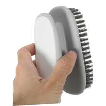 CYPNGLEAVI Juego De Cepillos De Limpieza Suaves para Ropa Y Zapatos Cepillo Multiusos para Fregar con Cerdas Suaves para Eliminar Suciedad En Hogar Y CalzadoFashion - Gris - Ver 5