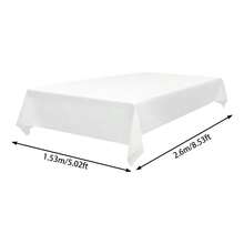 10 nappes en polyester de 153 x 260 cm - Weiß - Übersicht 5