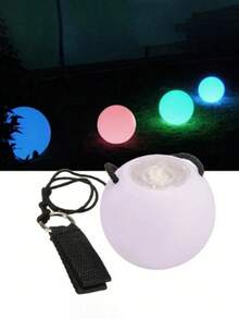 1/2pcs LED Glow Ball, Soft Glow Light-Up Balls, Rainbow Fade & High Strobe, Spinning LED Balls For Beginners & Professionals, Plastic, Party Supplies, Festive Gathering Accessories